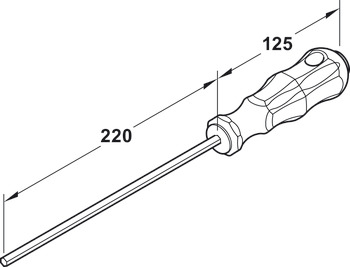 Extension, for Häfele AXILO® 48 / 78 adjusting tool