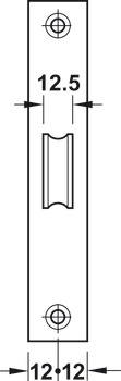 Mortice latch lock, for hinged doors, Startec, backset 55 mm