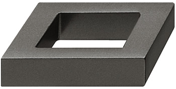 Furniture handle, Finger pull handle, zinc alloy, Häfele Design model H1320