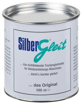 Dry lubricant agent, Silbergleit<sup>®</sup>; prevents sticking/resinating of stops, machine tables, etc.