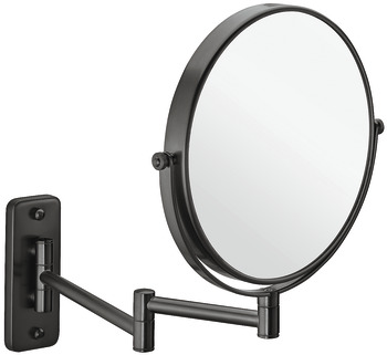 Vanity mirror, With 3x magnification, round