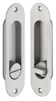 Mortise lock, For sliding doors, with compass bolt, Startec, bathroom/WC, backset 50 mm