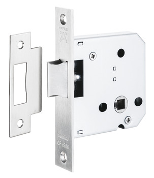 Mortice latch lock, for hinged doors, Startec, backset 55 mm