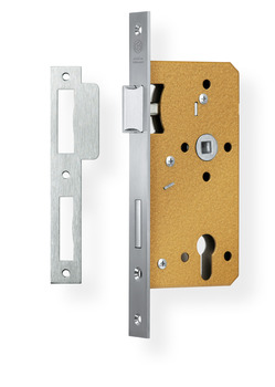 mortise lock, for hinged door, profile cylinder