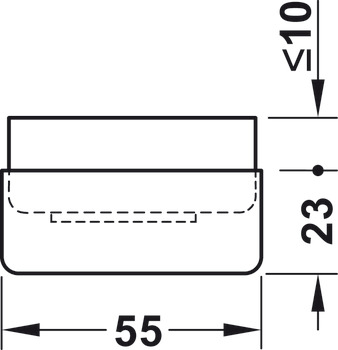 가구용 글라이드, 압입 고정 또는 나사 고정, 2개, 높이 조절 장치 23-33 mm