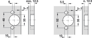 메탈라 Z 95° 미니 힌지, 사전 조립형 버전